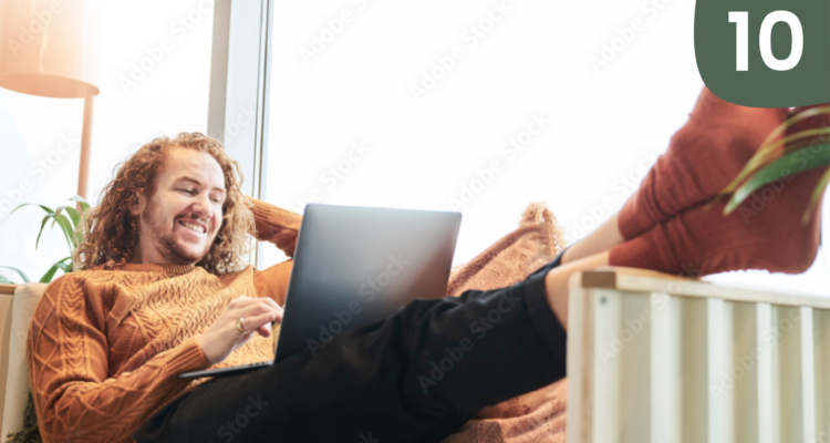 homme zen et heureux