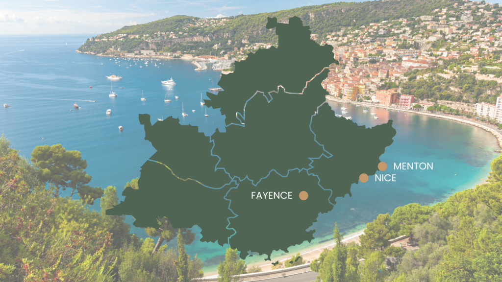 Carte Côte d'Azur
