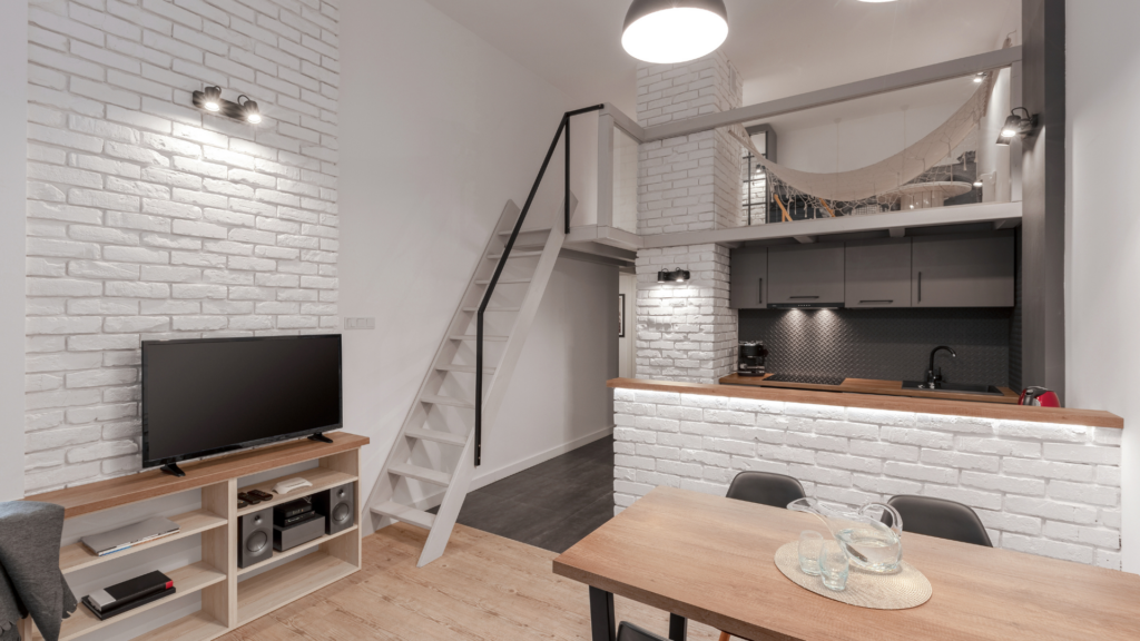 Photo lit mezzanine article rendre un logement polyvalent Abriculteurs